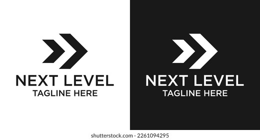 logo design arrow next icon vector illustration