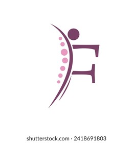 Logo design  art for physiotherapy vector 