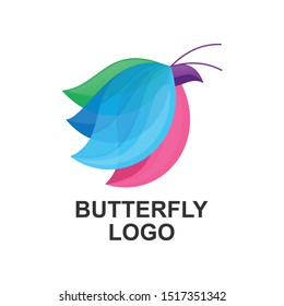 logo design art vector butterfly colorful