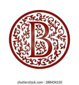 Logo design. Artistically Drawn, Stylized, Vintage Floral Vector illustration.