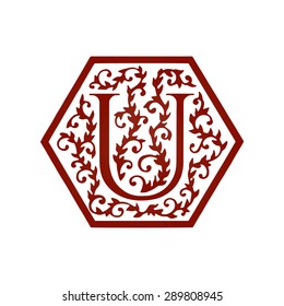 Logo design. Artistically Drawn, Stylized, Vintage Floral Vector illustration.