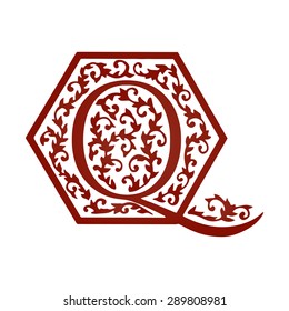 Logo design. Artistically Drawn, Stylized, Vintage Floral Vector illustration.