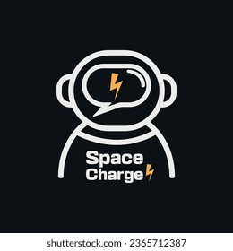 
logo design with an astronaut image