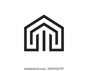 Logo design of AT, TA, T, A in vector for construction, home, real estate, building, property. Minimal awesome trendy professional letter icon.
