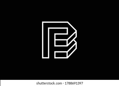 Logo design of B BB in vector for construction, home, real estate, building, property. creative elegant Monogram. Premium Business home logo icon. White color on black background