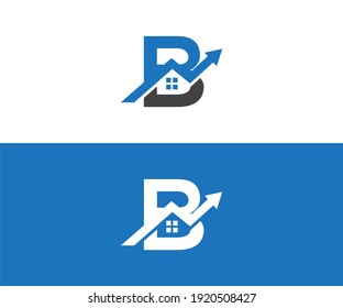 Logo design of B BB in vector for construction, home, real estate, building, property. Minimal awesome trendy professional logo design template