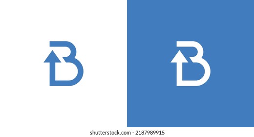 Diseño de logotipo B combinación de iconos modernos y únicos