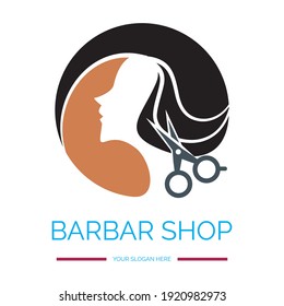 Logo Design for a Barbar Shop Vector Saloonlogo Design Abstract