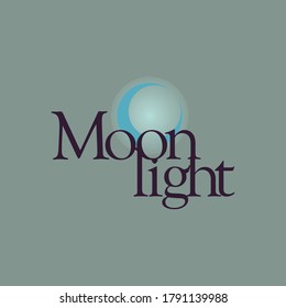 logo design, based and inspire in the moon light 