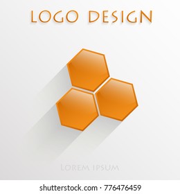 Logo design based on hexagons