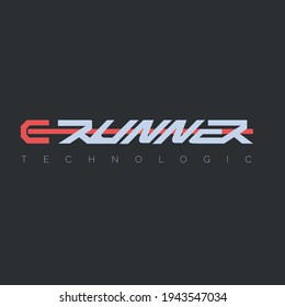 Logo design based on technology and futurism