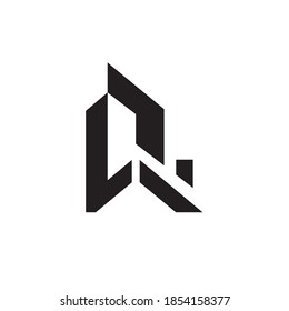 logo design with the basic shape of a large and clean building, can be used for logo and icon designs