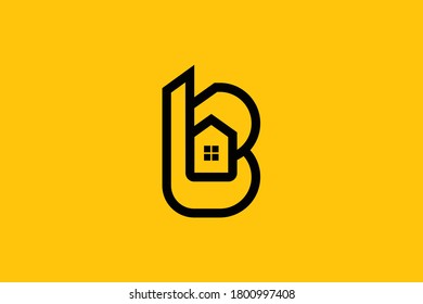 Logo design of BB B in vector for construction, home, real estate, building, property. creative elegant Monogram. Premium Business home logo icon. Black color on background