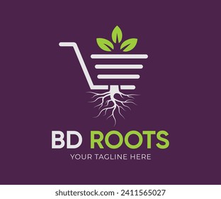 Logo Design, BD Roots, Zenith Craft, Craft, Shop, Super shop, Root, Tree, Cart, Mandala, Design