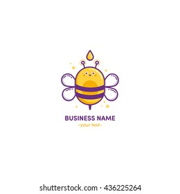 Logo design Bee honey