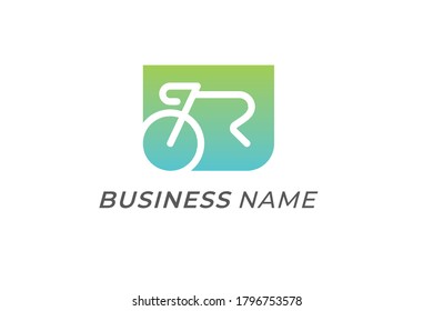 logo design bicycle and sport