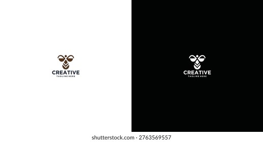 Logo Design biene, hummel, tier, insect, logo, icon