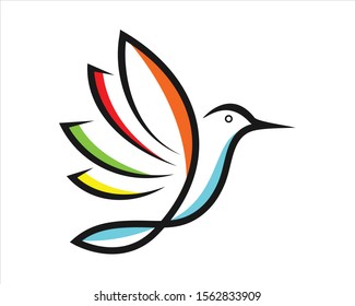 diseño logotipo vectores de la monolina de las aves