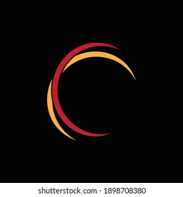  Logo-Design auf schwarzem Hintergrund 