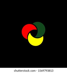 Logo design with black background