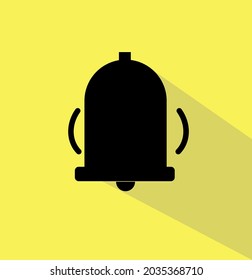 Logo design in black like bell ringing vector model