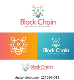 Logo design for blockchain app logo design for a cryptocurrency app