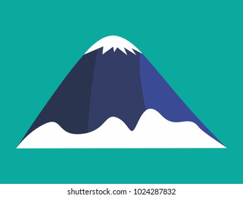 the logo design of blue mountain