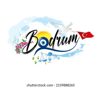 Logo design with "bodrum" text