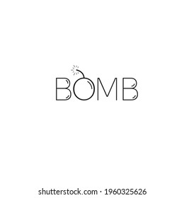 Un diseño de logotipo para una bomba. creativo, moderno. minimalista, dibujos animados