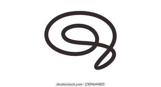 logo design brain minimalist line icon vector illustration