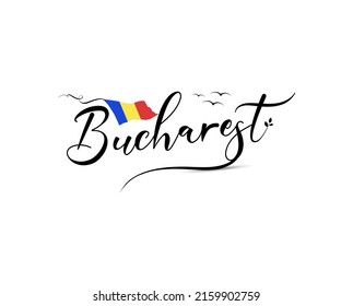 Diseño de logotipo con texto "Bucarest"