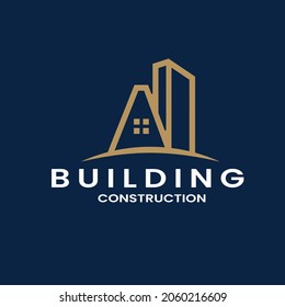Logo with design build Premium logo template