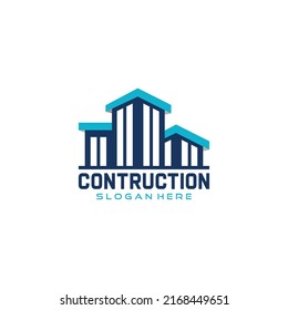 Logo-Design für den Bau von Gebäuden
