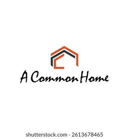 logo design building house gradation illustration