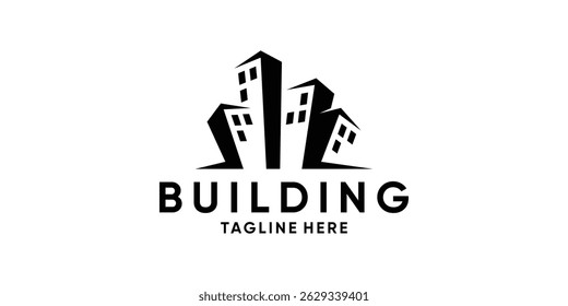 edifício de design de logotipo e skyline,design,símbolo,ícone,ideia.