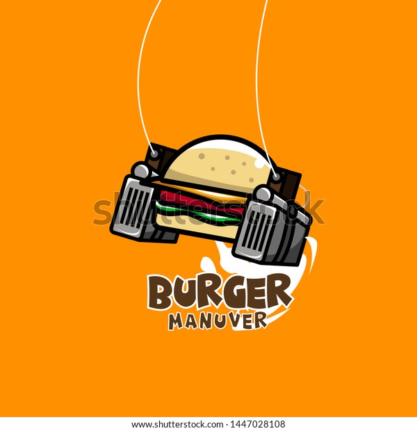 Logo Design Burger Unique Food Business Stock Vector Royalty Free