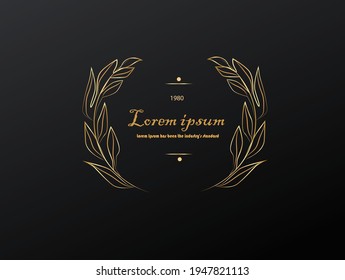 logo design. Business corporate.Simple and clean flat design.line art.premium logo design