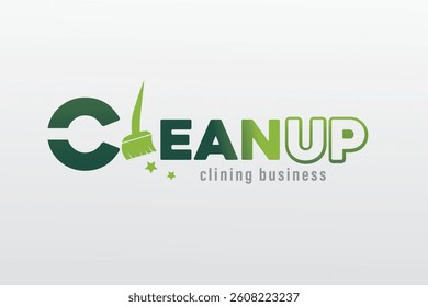 logo design for business name called cleanup branding cooking shop