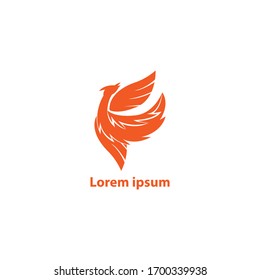 LOGO design.
business logo of the phoenix symbol