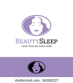 Logo design for business or website related to beauty products, spa or salon. female face.