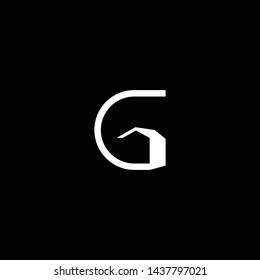 Logo design of C CG GC in vector for construction, home, real estate, building, property. Minimal awesome trendy professional logo design template on black background.
