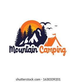 logo design camp in the mountains