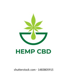 logo design for canabis CBD hemp