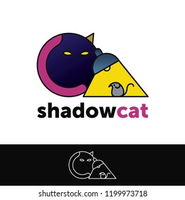 Logo design. Cat concept icon