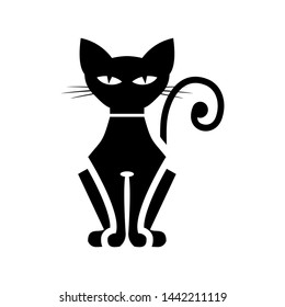 Black Cat Silhouette Your Design Stock Vector (Royalty Free) 43139887 ...