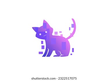 Logo design, Logo, Cat design, Cat logo template, cat logo illustration,logo idea,  template.