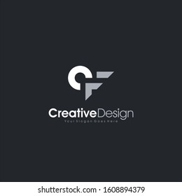 Logo Design CF logo Initial CF