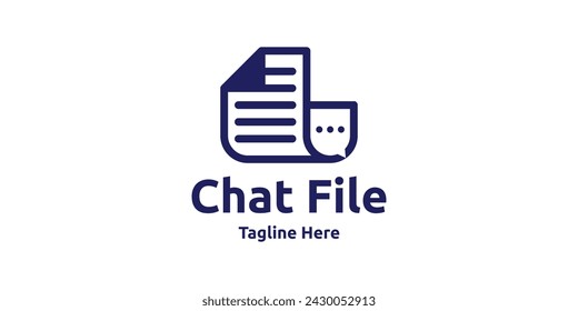 chat de diseño de logotipo con archivos, plantillas de diseño de logotipo, símbolos, ideas, creatividad