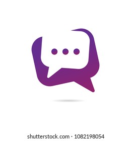 Logo design for chat and more EPS10