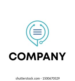 LOGO DESIGN CHAT SIGN DISCUSSION VECTOR TEMPLATE 